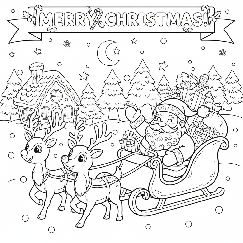Christmas coloring page